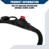 120cm Universal Automotive Switched Fuse Bypass Kit/Fuse Bypass Switch/Durable / 1 Pcs Black