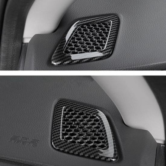 For Honda CRV CR-V 2023 2025 Car Dashboard Air Vent Cover Trim Carbon fiber look
