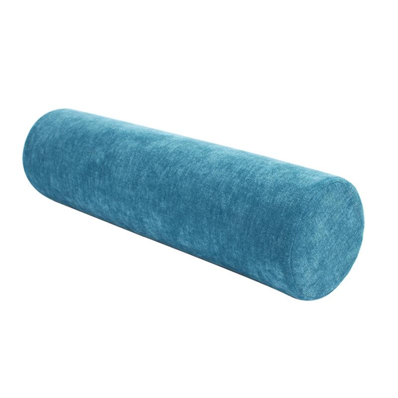 Solid Color Cylinder Pillow for Back Neck Legs Orthopedic Lumbar Support Cushion for Office Sofa Bed Sleeping Maternity Comfort