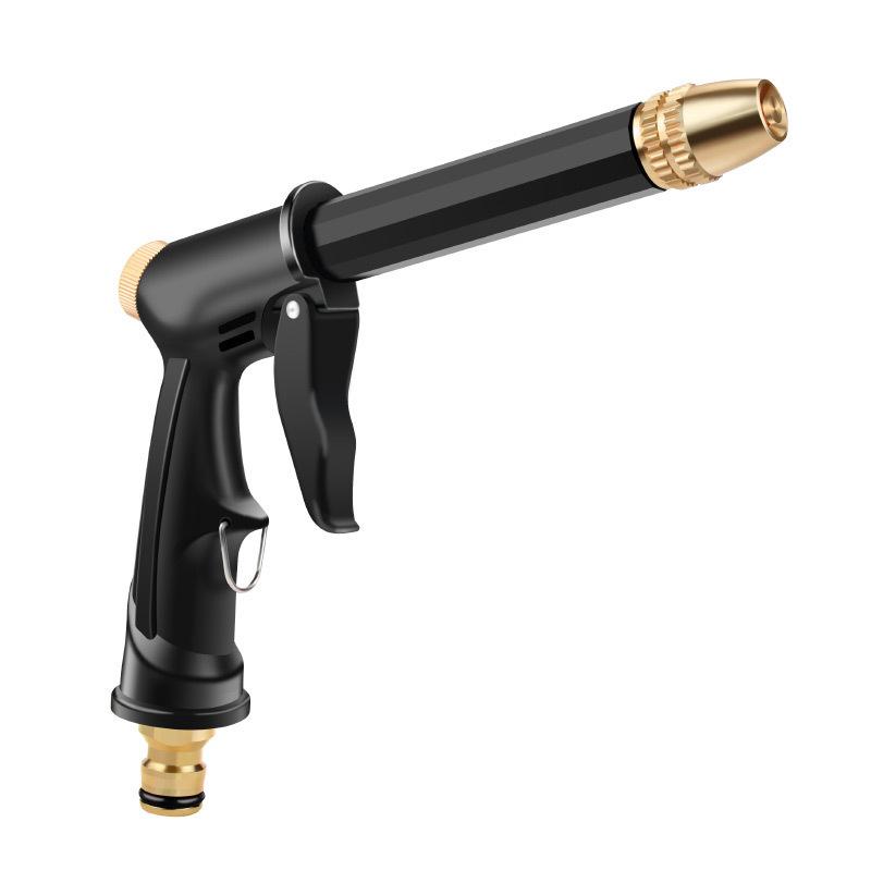 Dual-Purpose High-Pressure Car Washing Gun with Copper-Plated Nozzle and Long Rod