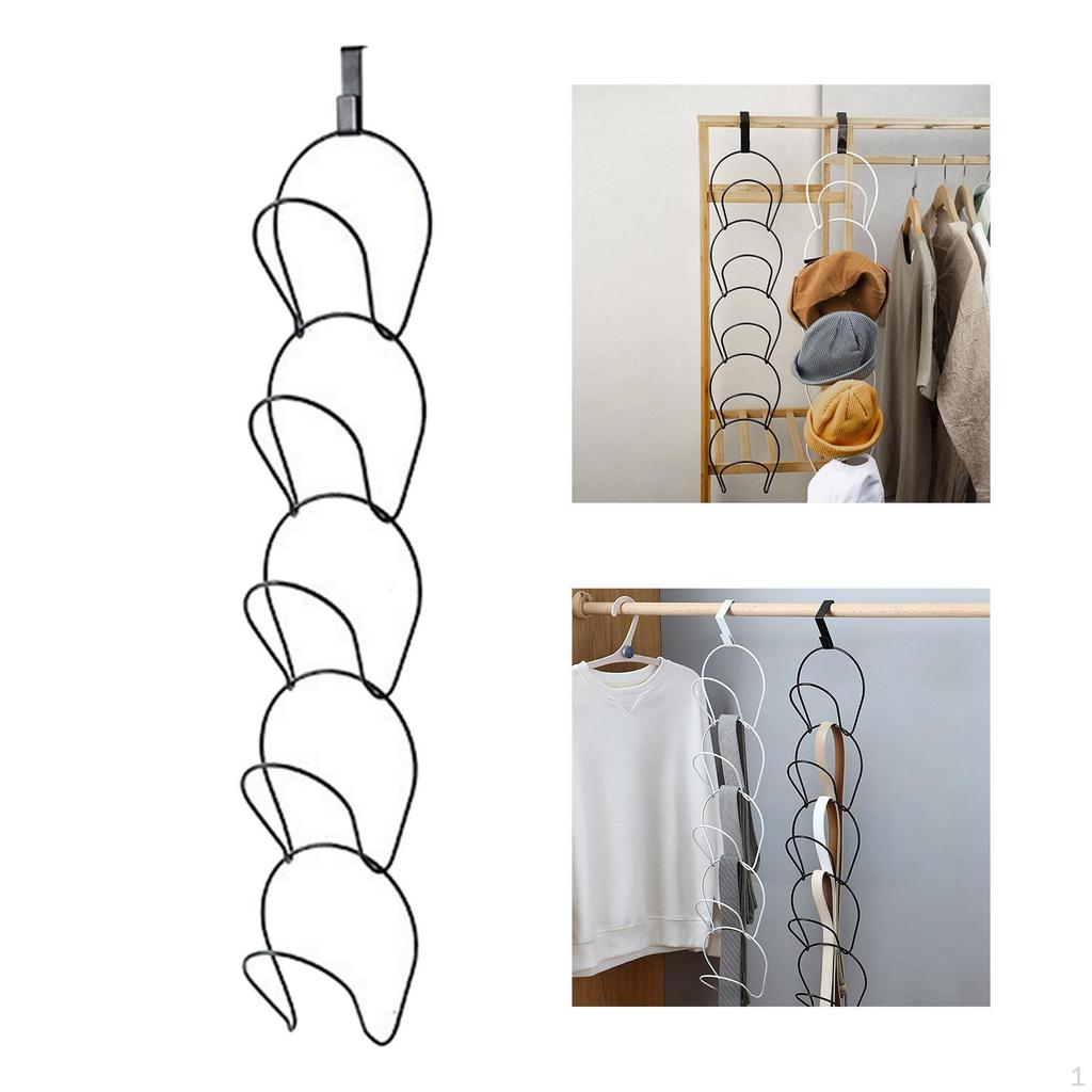 Montowany na drzwiach organizer na kapelusze na czapki i akcesoria