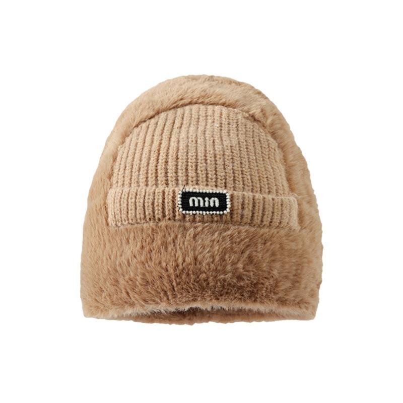 Korean Version of Autumn and Winter New Hat for Women's Design Casual and Versatile Knitted Wool Hat for Winter Warm Pullover Hat