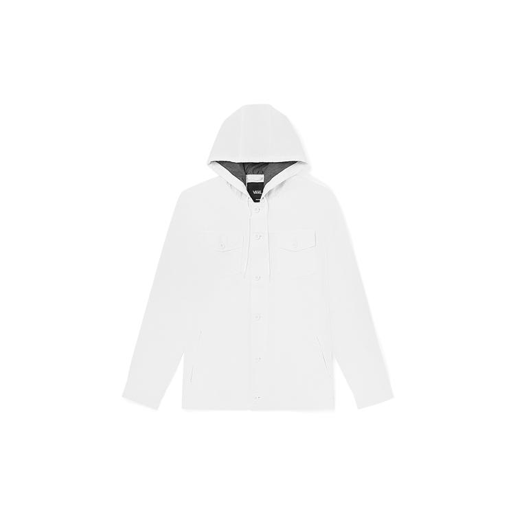 Куртки Vans Мужские Белые С Капюшоном Средней Толщины VN0A36JLYKW1 M