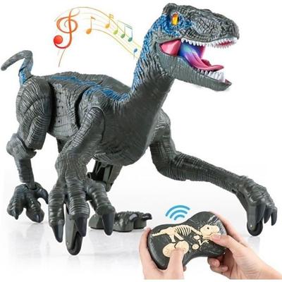 Remote-controlled Dinosaur Toy Raptor Jurassic, 2.4G, Electric Toy for Children, Christmas Gifts