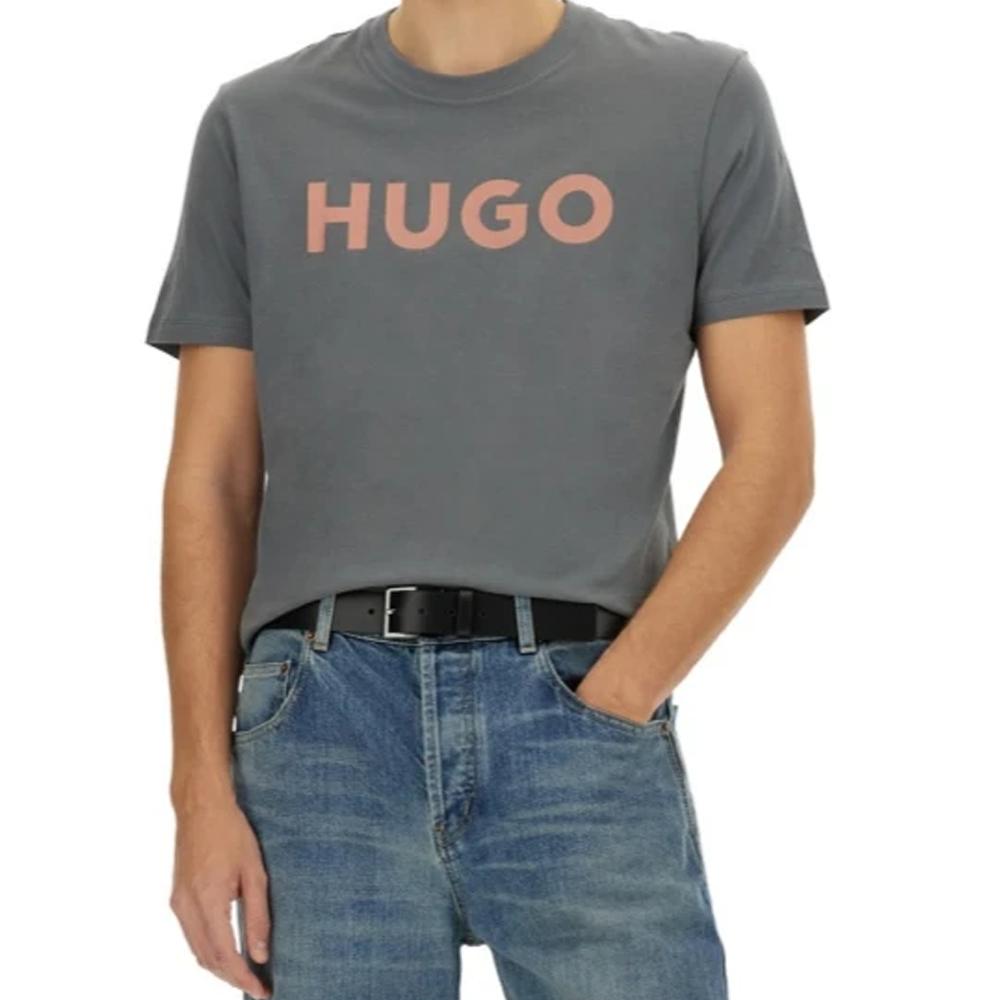 Hugo Boss Logo Printed Regular Fit T Shirt 50467556-086