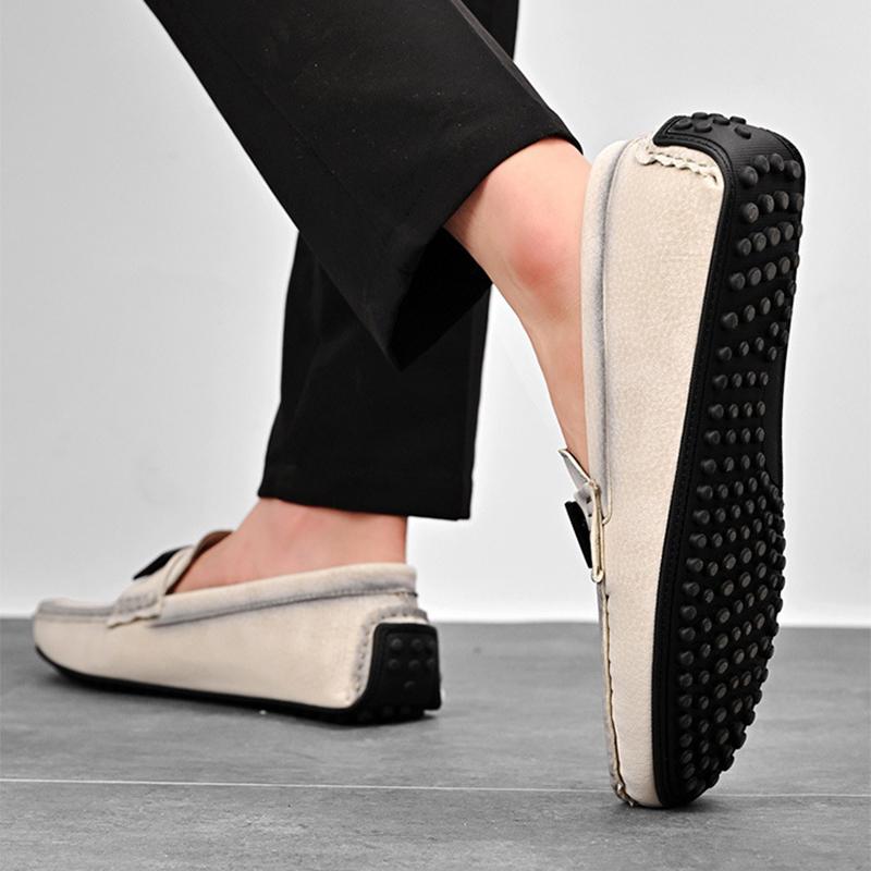 Spring and Summer Oversized Bean Shoes, Casual Men's Shoes, Lazy Driving Shoes, Fashionable and Breathable Shoes
