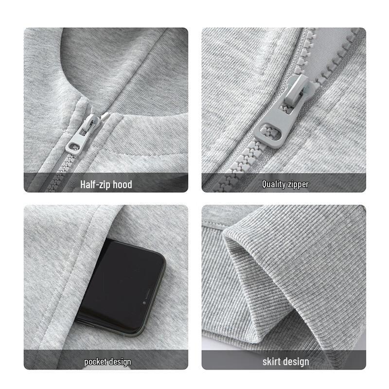 JEEP SPIRIT Men's Half-Zip Pullover Hoodie