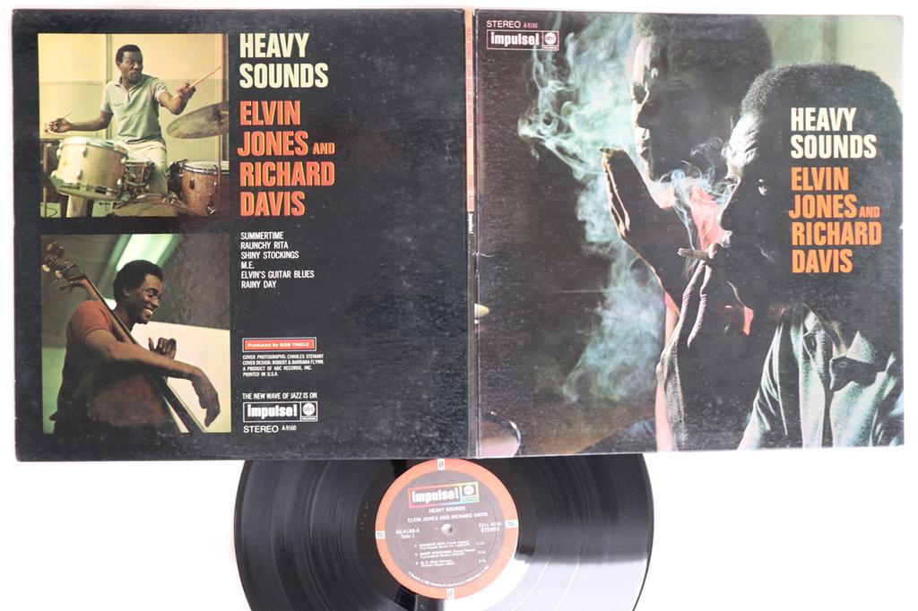 LP Record ELVIN JONES RICHARD DAVIS  Heavy Sounds AS9160 IMPULSE 1968 US Jazz Used