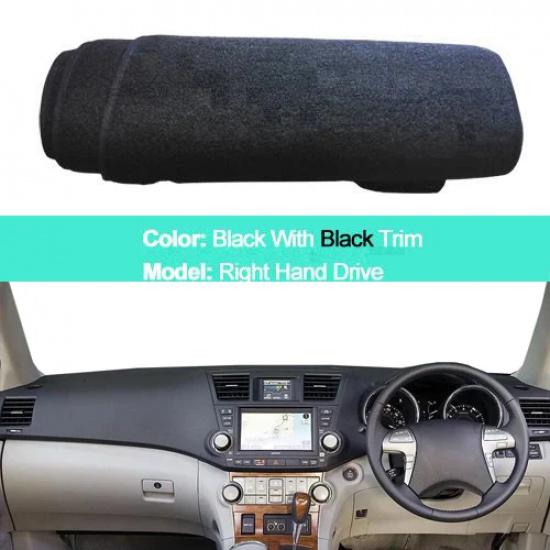 For Toyota Highlander Kluger XU40 2008 - 2012 2013 LHD RHD Rug 2 Layers Dashboard Cover Dash Mat Carpet Cape 2009 2010 2011