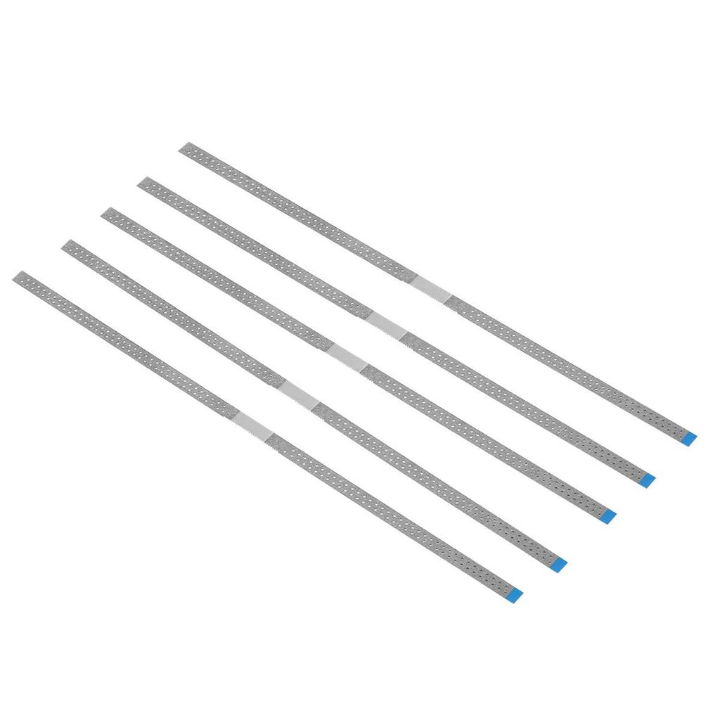 5pcs Dental Diamond Polishing Strips Stainless Steel Orthodontic IPR Strip Fine Medium Single/Double Side Composite Polish