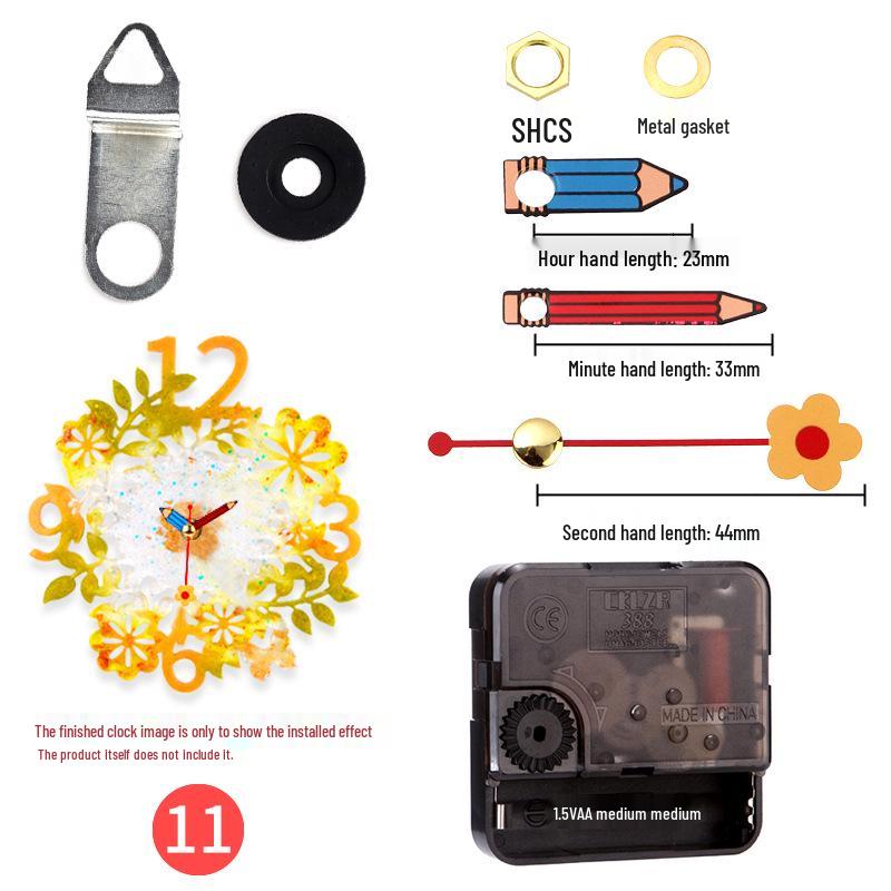 DIY Kulaté hodiny Silikonová forma s římskými číslicemi