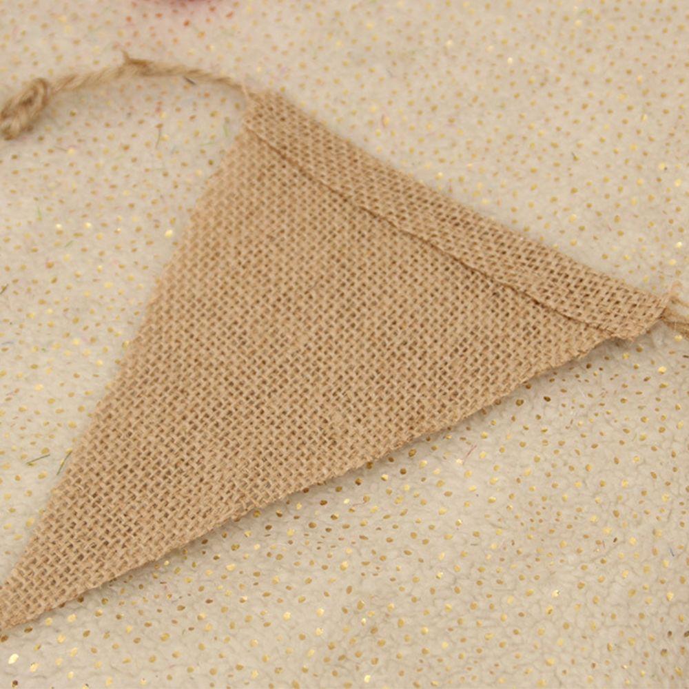 Hot Sale Flag Fabric Decor Wedding Party Shabby Rustic Chic Lace Bunting Hessian Bunting Banner