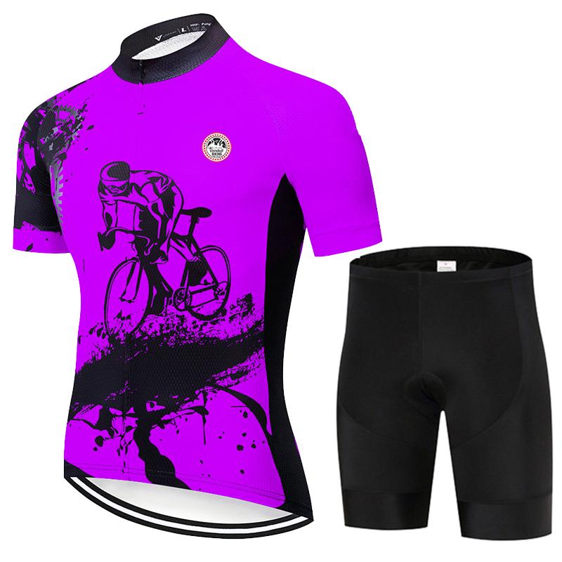 Kombinezon Kolarski 2025 Nowy Męski Letni Zestaw Krótki Rękaw Oddychający Sportowy Wyścigowy Ubrania Rowerowe MTB Uniform Rowerowy Outdoor