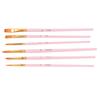 6pcs Paint Brushes Multimodal Nylon Hair 6 Different Sizes Oil Paint Brushes for Oil Watercolor Painting Gouaching Gift