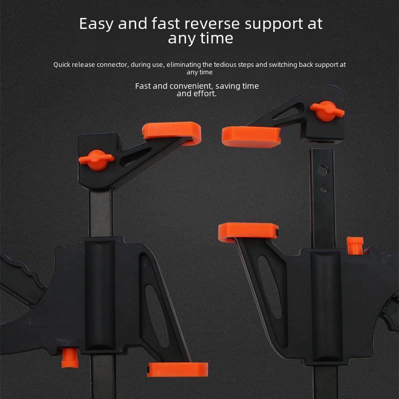 4-Zoll Verstellbare Holzbearbeitungs-F-Klammer - Starkes Kompressionswerkzeug zum Fixieren von Holzbrettern