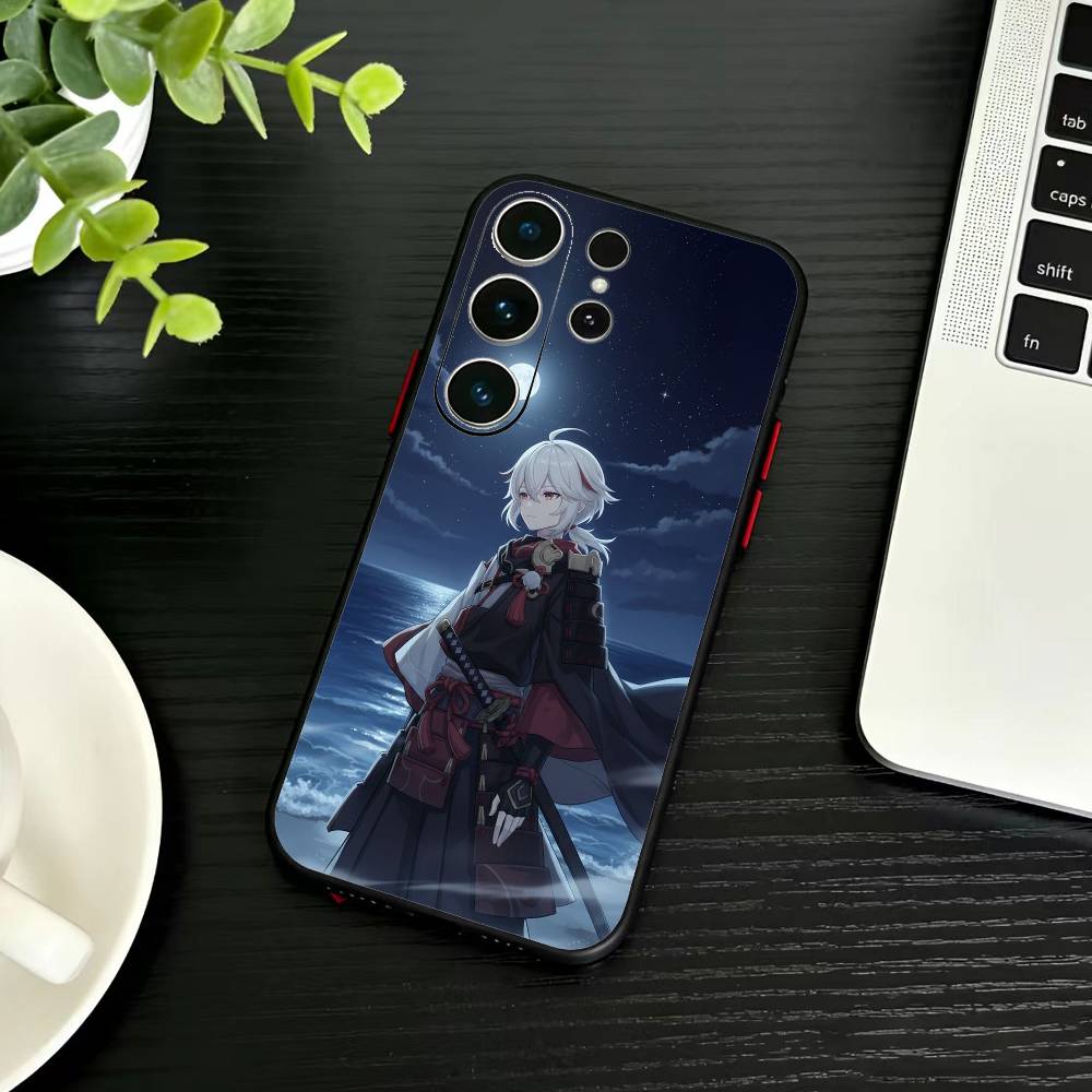 

K-Kazuha Genshin K-Kaedehara Phone Case For Samsung S26,S25,S24,S23,S22,S21,S20,Plus,Fe,Lite,Others Black Cover Samsung S21Ultra