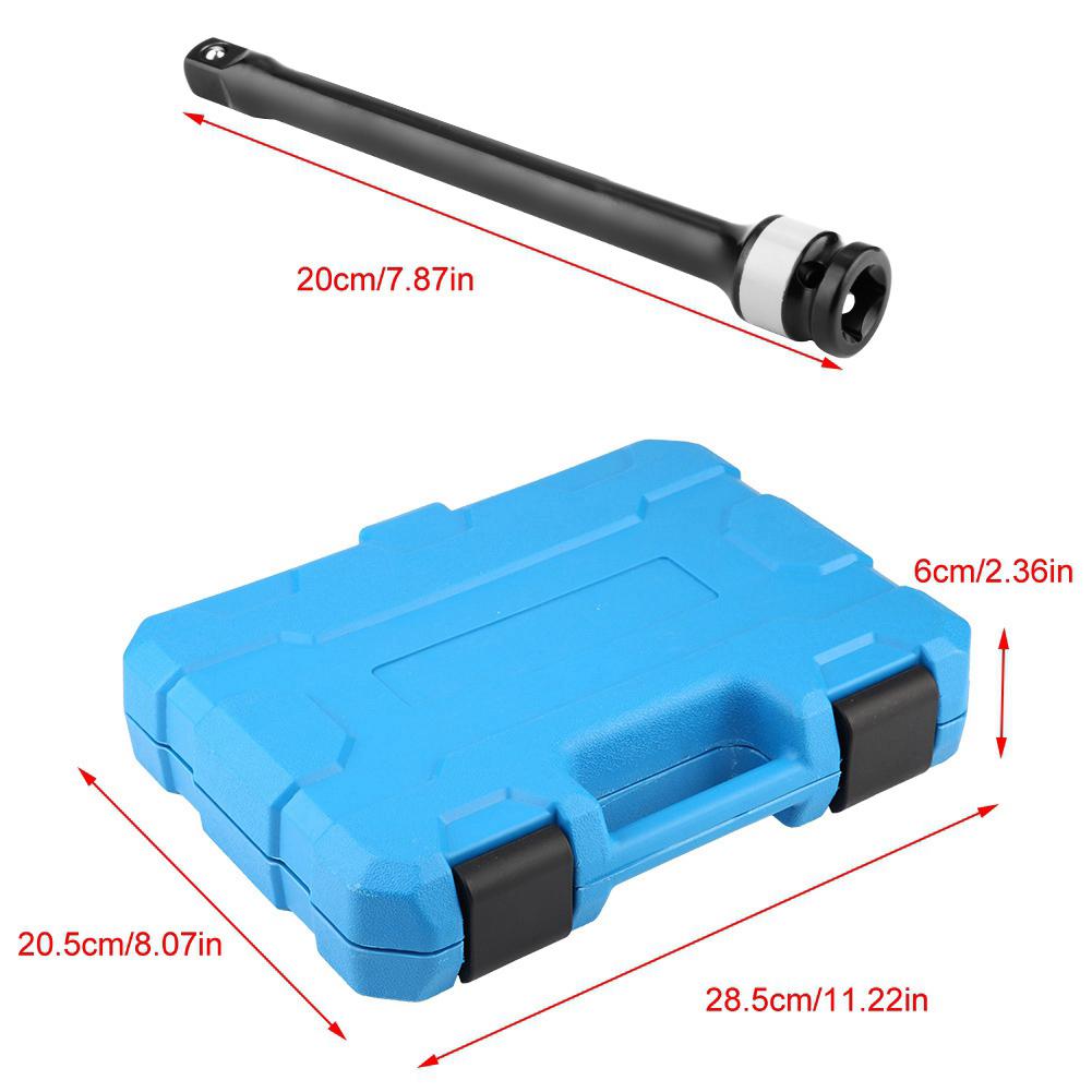 10PCS 1/2 Drive Stick Limiter Extension Bar Set, Color Coded Engraved Settings with Calibration, for Fitment