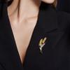 Delicate Wheat Ear Brooch High-End Women'S Light Luxury Niche High-End Design Corsage Temperament Coat Pin Accessories