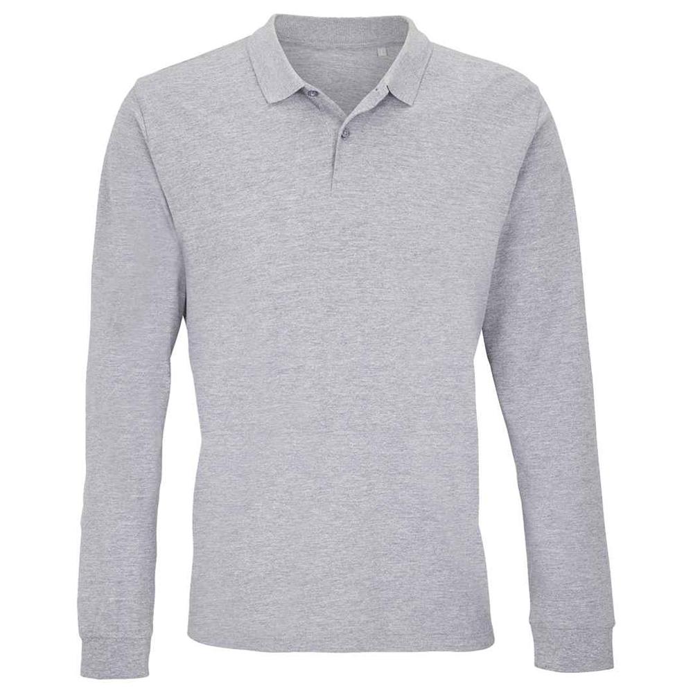 Unisex Erwachsenen Planet Langarm-Poloshirt