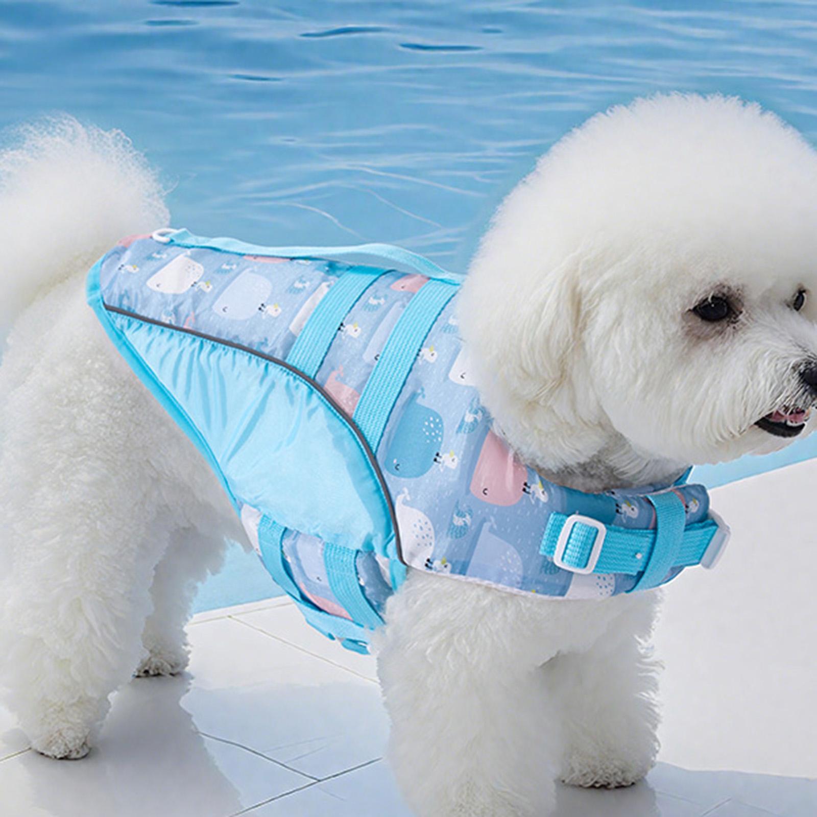 

Fashion Dog Life Jacket Pet Swimming Suit M синий