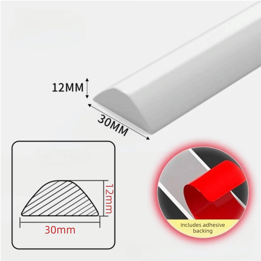 Silicone Bathroom Water Barrier Flexible Bendable Self-adhesive Seal Strip Kitchen Sink Blocking