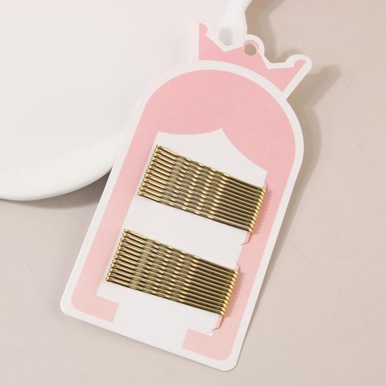 24Pcs Women Hairpins Metal Daily Use One-Word Hair Clips Fine Workmanship Daily Dating Party Fixing Secure Grip Hairpins