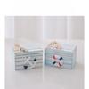 Mediterranean style mini beach chair decoration, children's room ocean style desktop small box decoration, shooting props