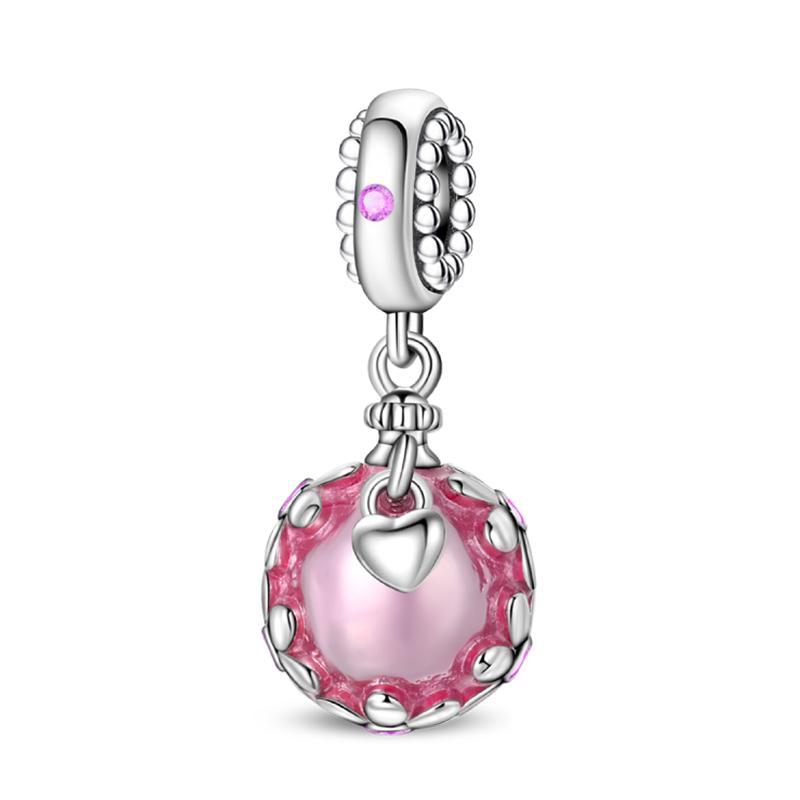 S925 Silver Color Butterfly Daisy Rose Crown Perfume Charms Beads Fit Pan Bracelets DIY Fine Jewelry Making Gifts