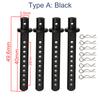 4 Pcs Aluminum Body Post Mounting Car Shell With R Clamp Fixing Post for 1/10 RC Crawler Vehicle Axial SCX10 Parts Accessories
