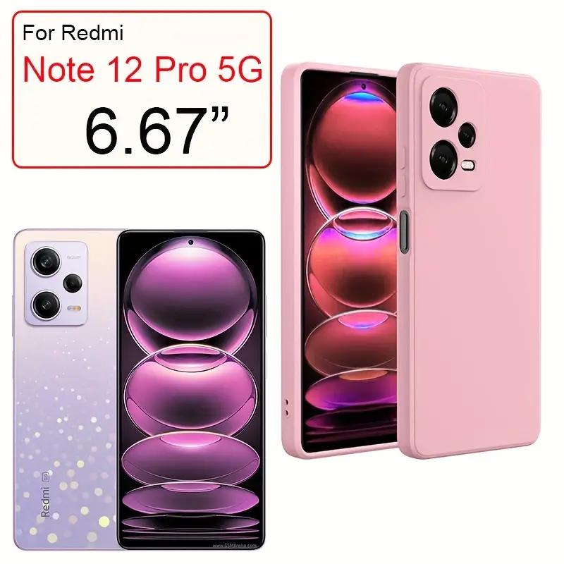 Liquid Silicone Case For Xiaomi Redmi 12 12C 13C Shockproof Case For Redmi Note 12 Pro Plus Note 12S 4G Note 12 5G 4G Note12 Pro+ 5G Phone Cover