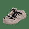 Casual half-drag women's shoes summer wear one pedal lazy shoes sports shoes 2025 new mesh cool slippers