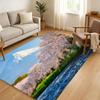 Mount Fuji Floor Mat Soft Thickened Absorbent Non-Slip Bedroom Living Room Door Mat Home Decor Flannel Rugs