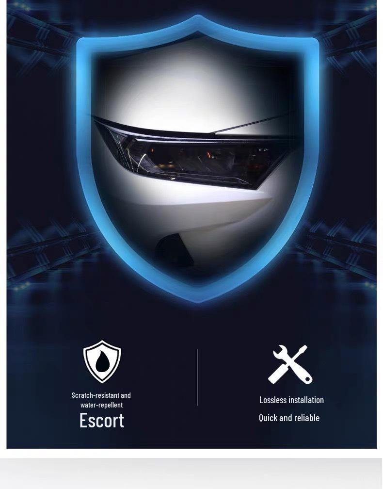 Volkswagen Scirocco 08-26 Smoked Headlight Protective Film Sticker