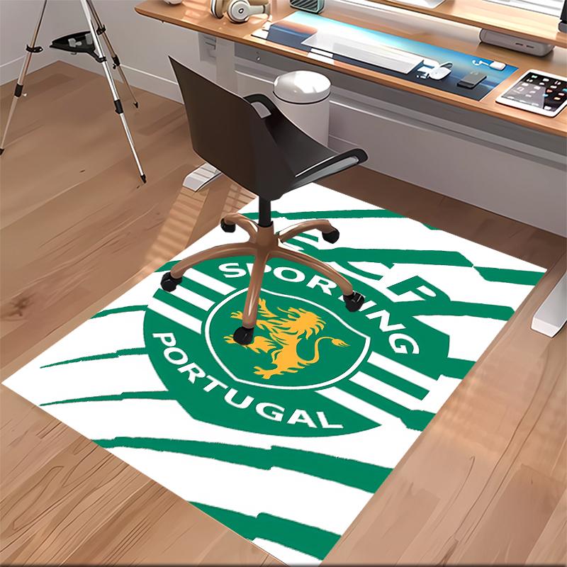 Sporting CP Logo Printed Absorbent Washable Carpet, Non-Slip Bathroom Mats, Kitchen Rugs, Yoga Mat,Living Room Entrance, Camping Picnic Rugs
