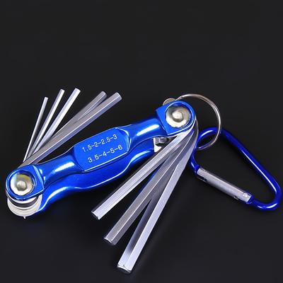 Folding Hexagon Wrench Metal Metric Hexagon Wrench Set, Hexagon Screwdriver Hexagon Wrench Set, Hand Tool Portable Set