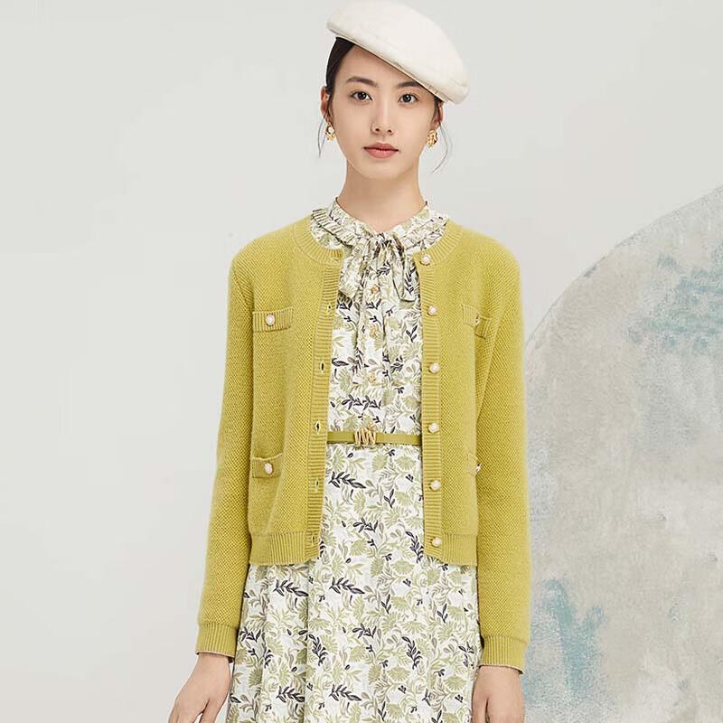 JESSIE Women's Round Neck Knitted Cardigan