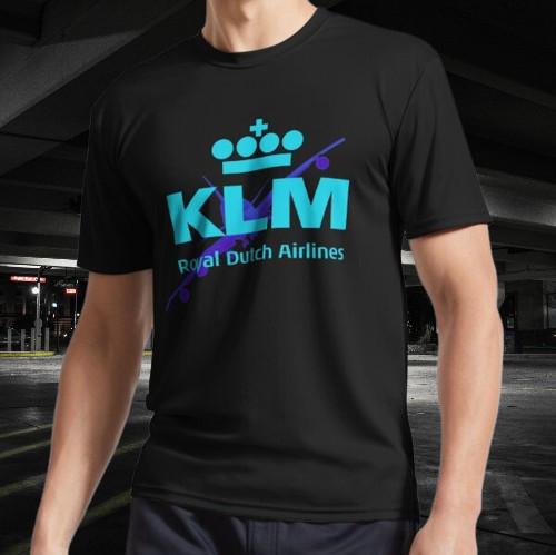 

KLM Royal Dutch Airlines Logo Active T-Shirt Funny Size S to 5XL 4XL