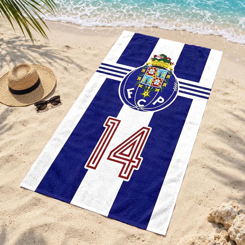 FC Porto Microfiber Beach Towel Quick Dry Sand Free Lightweight Beach Towels for Travel Swimming Camping