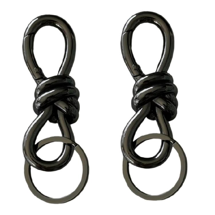 Pendants Key Rings Chain Hanging Men Women Keychains Universals Metal Rings for Outdoor Sports and Recreations чёрный