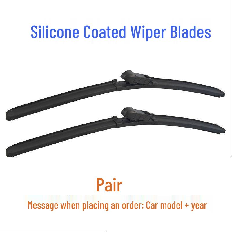 

Silent Frameless Silicone Wiper Blades for Volkswagen, Mercedes-Benz, BMW, Honda, Toyota, Nissan. Porsche Compatible - Pair