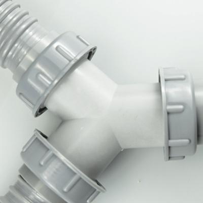 Raccordo a T per Tubo di Scarico Lavatrice Connettore a Y a 3 Vie Adattatore per Tubo di Scarico Lavello Raccordo per Tubo Fognario da Cucina Resistente