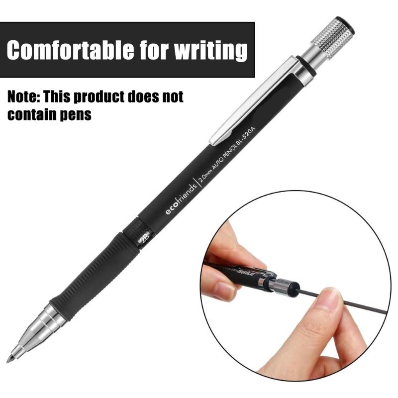 12Pcs 2.0MM Pencil Refills for 2.0MM Mechanical Pencil, 12 Color Pencil Refills for Student Artist Art Drawing Sketching