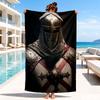 Knights Templar Symbol Beach Towel, Microfiber Beach Towel, Perfect For Pool, Beach, Travel, Home Decor Beach Party Fan Gifts