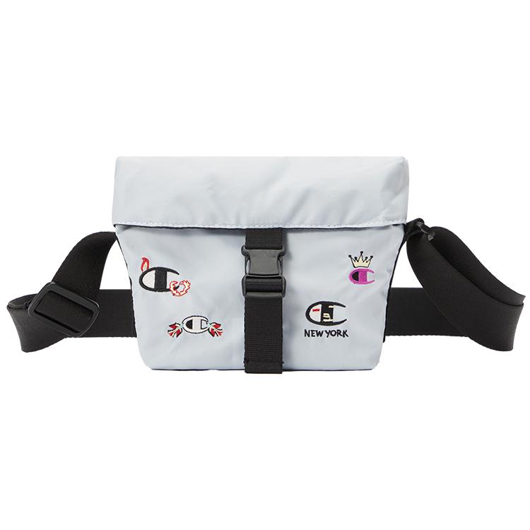 New Champion Rochester Fabric Crossbody Bag Regular Unisex Gray Blue/Black EW-VBG04