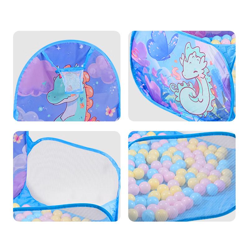 Foldable Kids Ball Pit with Basketball Hoop