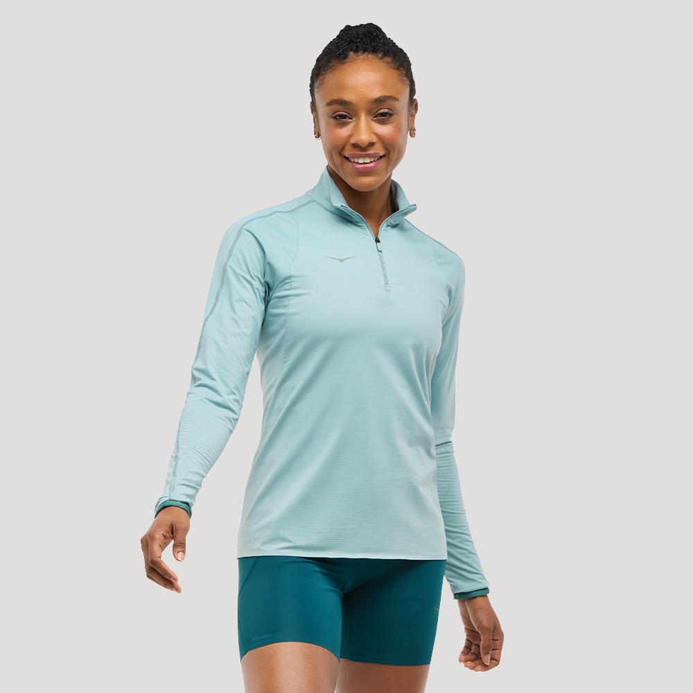 [hoka] Hoka Women s GlideTech Quarter Zip 1164155-DZY XS