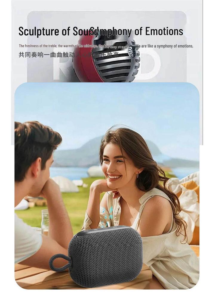 4GO Waterproof Portable Bluetooth Speaker: High-Quality Sound, Outdoor Wireless Mini Subwoofer