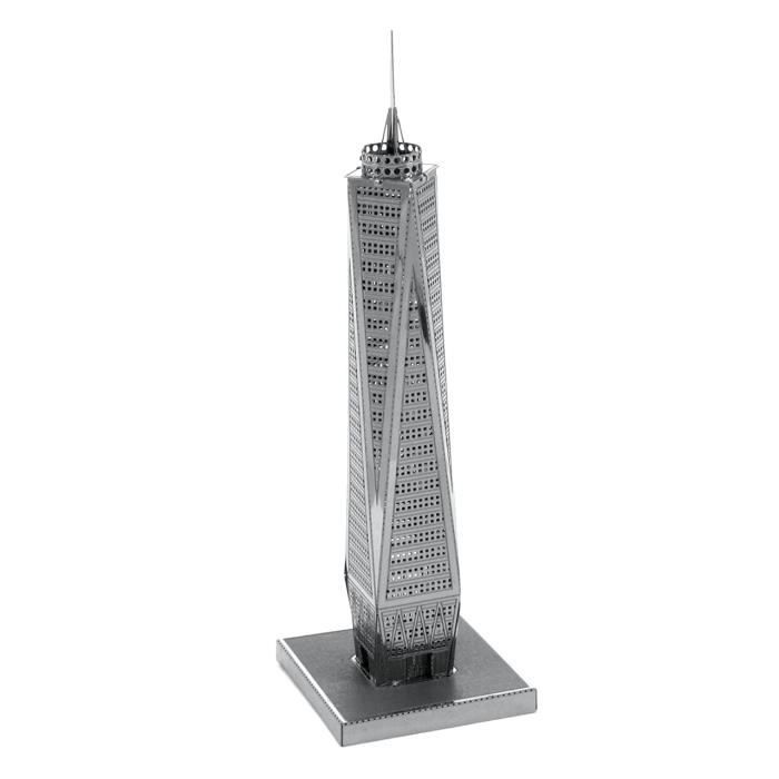Metal Earth Fascinations, One World Trade Center 3D Puzzle En Métal, Miniature Découpée Au Laser