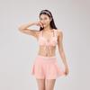 Women's Plaid Split Swimsuit with Cover-up