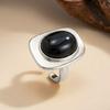 Retro Resin Acrylic Oval Stud Earrings Rings for Women Trendy Gold Color Geometric Earrings Fashion Jewelry Accessories Gift